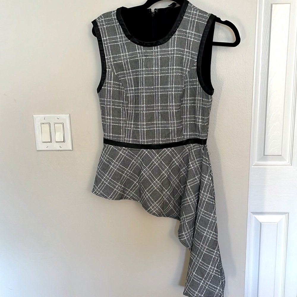 BCBG Asymmetrical peplum